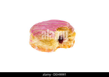 Vitrage traditionnel allemand Bismark sweet pour nouvel an avec bouchée isolated on white Banque D'Images