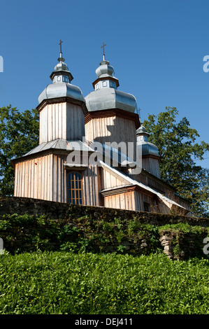 Dans l'Église orthodoxe, Dobra, Gmina Sanok, Sanok, comté de voïvodie de la Ruthénie subcarpatique, dans le sud-est de la Pologne Banque D'Images