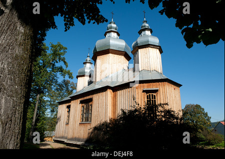 Dans l'Église orthodoxe, Dobra, Gmina Sanok, Sanok, comté de voïvodie de la Ruthénie subcarpatique, dans le sud-est de la Pologne Banque D'Images