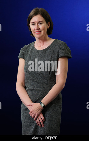 Alice Thomson, romancier écossais, assister à au Edinburgh International Book Festival, le mardi 20 août 2013. Banque D'Images