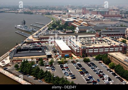 Vue aérienne de la Navy Yard le 12 juillet 2006 à Washington, DC. Banque D'Images