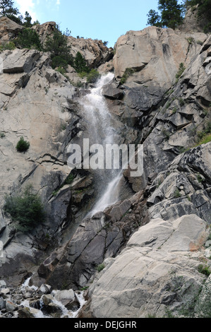 Agnes Vaille Falls, près de Nathrop au Colorado, à la mémoire d'Agnès vaille qui aimait à marcher et à grimper dans les Rocheuses Banque D'Images