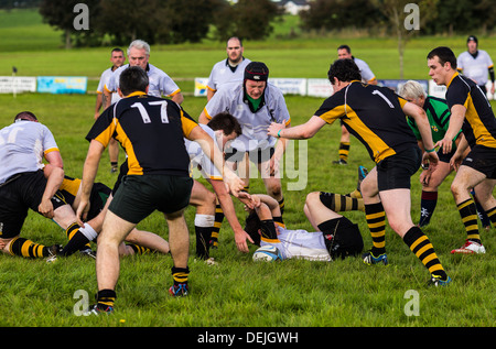 Rugby amateur, l'Ulster. Armoy V Letterkenny Banque D'Images