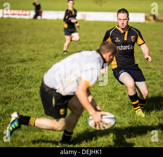 Rugby amateur, l'Ulster. Armoy V Letterkenny Banque D'Images