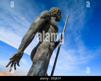 Statues de Guise et Ayose Rural Parque Fuerteventura Canaries Espagne Banque D'Images