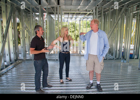 Ed Begley Jr. et son épouse Rachelle Carson-Begley sont la construction de leur nouvelle maison en vertu de normes certifié LEED Platine Banque D'Images