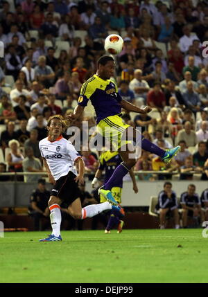 Valence, Espagne. Jeudi 19 Septembre 2013 Photo : Re : l'UEFA Europa League match contre CHANTIER Valence v Swansea City FC, à l'Estadio Mestalla, l'Espagne, le Crédit : D Legakis/Alamy Live News Banque D'Images