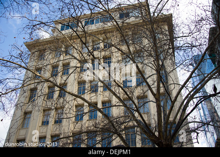 Le bâtiment forum 1920'2 Georgian architecture melbourne Flinders et de Russell Street cbd. Banque D'Images