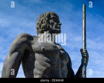 Statues de Guise et Ayose Rural Parque Fuerteventura Canaries Espagne Banque D'Images