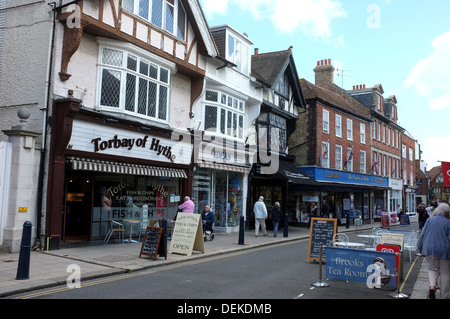 Petite ville côtière de Hythe dans le kent côte sud de l'Angleterre, Royaume-Uni Banque D'Images