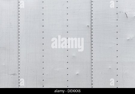 Abstract background photo texture de mur en métal gris avec des rivets Banque D'Images