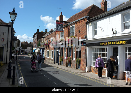 Petite ville côtière de Hythe dans le kent uk 2013 Banque D'Images