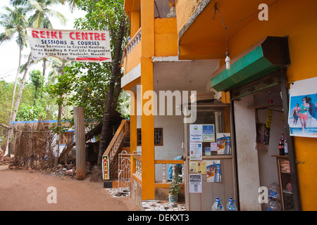 Centre de Yoga, Centre de Reiki, Arambol, Nord de Goa, Goa, Inde Banque D'Images