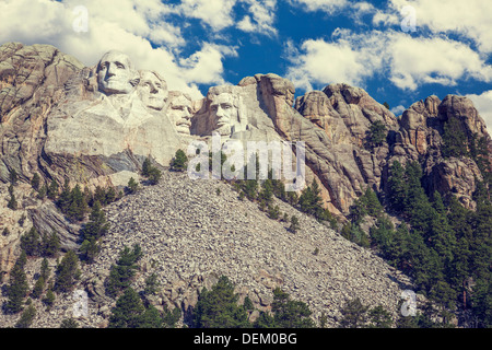 Le Mont Rushmore, Black Hills, South Dakota, United States Banque D'Images