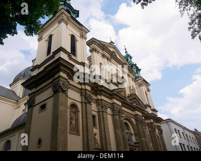 L'église Sainte Anne et son architecture imposante à Cracovie Pologne Banque D'Images