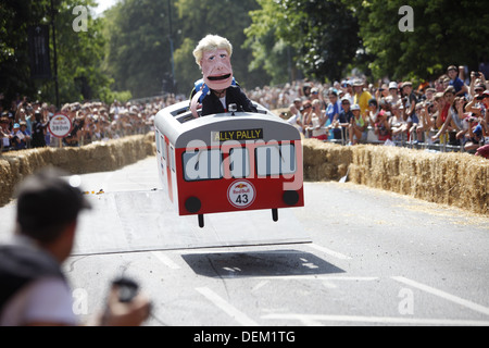 Red Bull Soapbox Race, tenue à Alexandra Palace dans l'été de 2013, à Londres, en Angleterre Banque D'Images