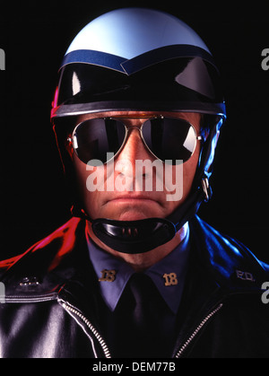 Highway Patrol Officer Banque D'Images