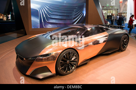 Francfort - SEPT 16 : Peugeot Onyx Plug-in-Hybrid Concept car illustré à la 65ème IAA (Internationale Automobil Ausstellung) Banque D'Images