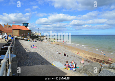 Beach Front, Sheringham, Norfolk, Angleterre, Royaume-Uni Banque D'Images