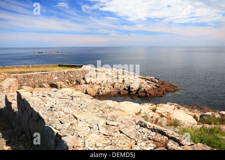 Fort Christiansoe Bornholm Island dans la région de la mer Baltique Danemark Scandinavie Europe Banque D'Images