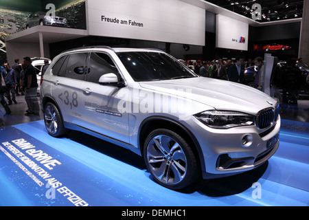 X5 BMW EfficientDynamics à la 65ème IAA de Francfort, Allemagne Banque D'Images