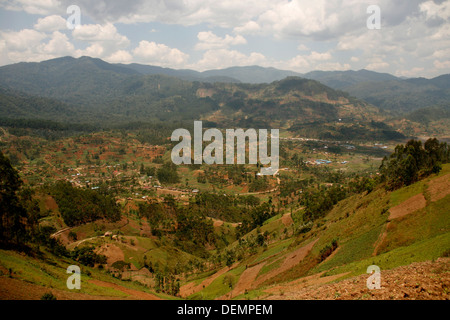 Bweyeye Village, district de Rusizi, au Rwanda Banque D'Images