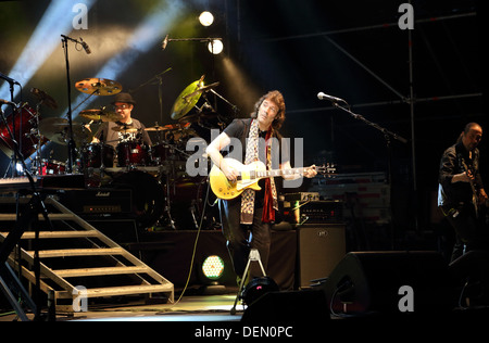 Steve Hackett, ex guitariste de Genesis, à gru village, Turin, le 22 juillet 2013 Banque D'Images