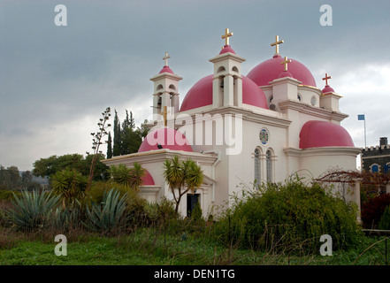 Église orthodoxe grecque, Galilée, Israël Banque D'Images