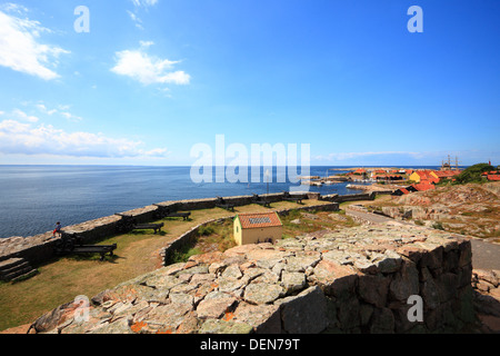 Fort Christiansoe Bornholm Island dans la région de la mer Baltique Danemark Scandinavie Europe Banque D'Images