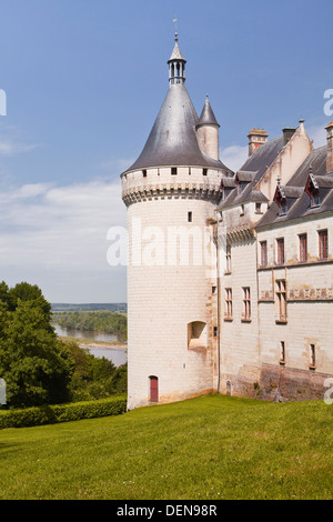 Le château renaissance à Chaumont-sur-Loire en France. Banque D'Images