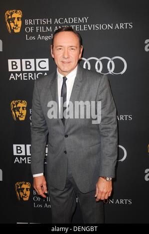 Kevin Spacey aux arrivées de BAFTA Los Angeles Pre-Emmy PLAT Tea Party, SLS Hotel, Los Angeles, CA Septembre 21, 2013. Photo par : Elizabeth Goodenough/Everett Collection Banque D'Images