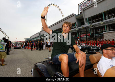 Singapour. 22 août, 2013. Sport Automobile : Championnat du Monde de Formule 1 de la FIA 2013, Grand Prix de Singapour, # 20 Charles Pic (FRA, Caterham F1 Team), Banque D'Images