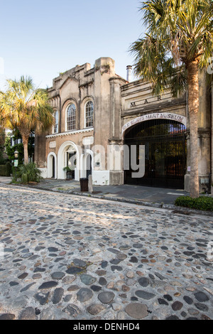 Old Slave Mart Museum sur Chalmers Street à Charleston, SC. Banque D'Images