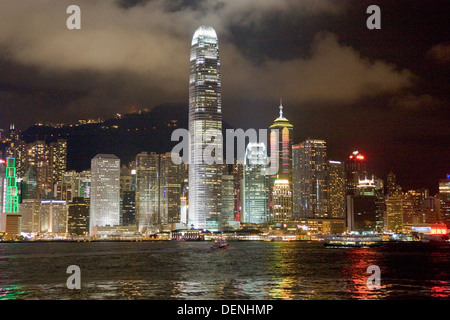 Hong Kong at night Banque D'Images