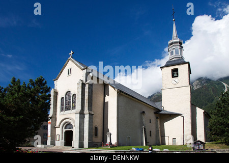 L'église Saint Michel, Chamonix, Alpes Banque D'Images