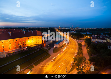 Sląsko-Dąbrowski pont sur Wisla près du château squire à Varsovie au centre-ville, capitale de la Pologne Banque D'Images