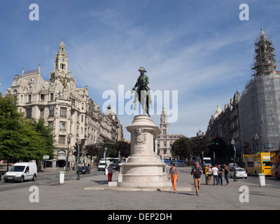 Avenida dos Aliados, Porto, Portugal, Europe Banque D'Images