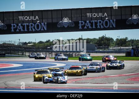 Austin, Texas, États-Unis. 21e Août, 2013. # 0 VOITURES DELTAWING DELTAWING LM12 ANDY MEYRICK (USA) Katherine Legge (USA) : Action de Crédit Plus Sport/Alamy Live News Banque D'Images