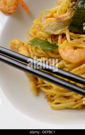 Close up de Bami Goreng Banque D'Images