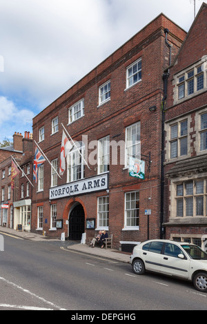 Le Norfolk Arms Hotel de Arundel, West Sussex, Angleterre Banque D'Images