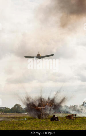 Lomianki, Pologne. 22 août, 2013. 22 Septembre, 2013. L'aviation allemande pendant la bataille à Lomianki, Pologne - reconstitution historique : Travelfile Crédit/Alamy Live News Banque D'Images