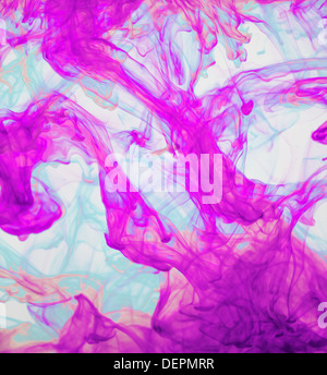 Encres de couleur de l'eau, l'abstraction, explosion de couleurs Banque D'Images