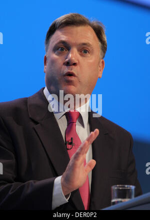 ED BALLS MP LE POSTE DE EXCHE 23 septembre 2013 LE CENTRE DE BRIGHTON Brighton, Angleterre Banque D'Images