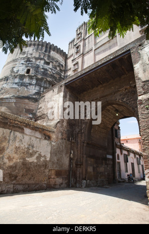 Au fort d'Archway, Bhadra Fort, Ahmedabad, Gujarat, Inde Banque D'Images