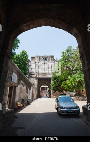 Au fort d'Archway, Bhadra Fort, Ahmedabad, Gujarat, Inde Banque D'Images