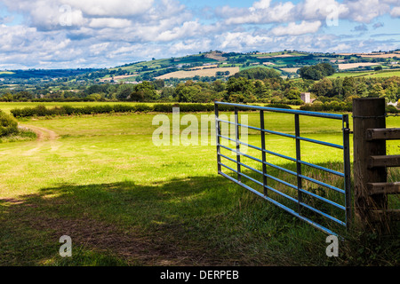 La campagne galloise roulant dans les Brecon Beacons National Park près de Pencelli. Banque D'Images