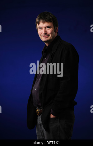 Ian Rankin, écrivain écossais, plus connu pour ses romans de l'Inspecteur Rebus, assistant à l'Edinburgh Book Festival 2013. Banque D'Images