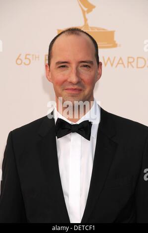 Los Angeles, Californie, USA. 22 août, 2013. Sep 22, 2013 - Los Angeles, Californie, USA - Acteur TONY HALE à la 65e Primetime Emmy Awards - Tapis rouge s'est tenue au Nokia Theatre, à Los Angeles. Crédit : Paul Fenton/ZUMAPRESS.com/Alamy Live News Banque D'Images