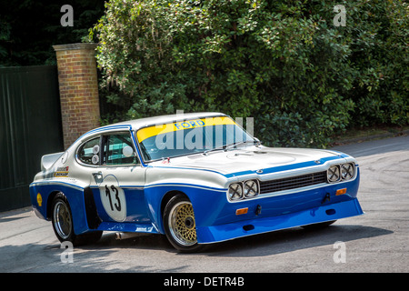 1973 Ford Capri RS 'Cologne' avec chauffeur Emanuele Pirro au Goodwood Festival of Speed 2013, Sussex, UK. Banque D'Images