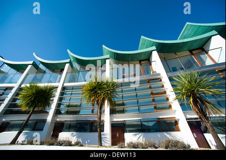 Appartements modernes à Westward Ho !, Devon, England, UK Banque D'Images